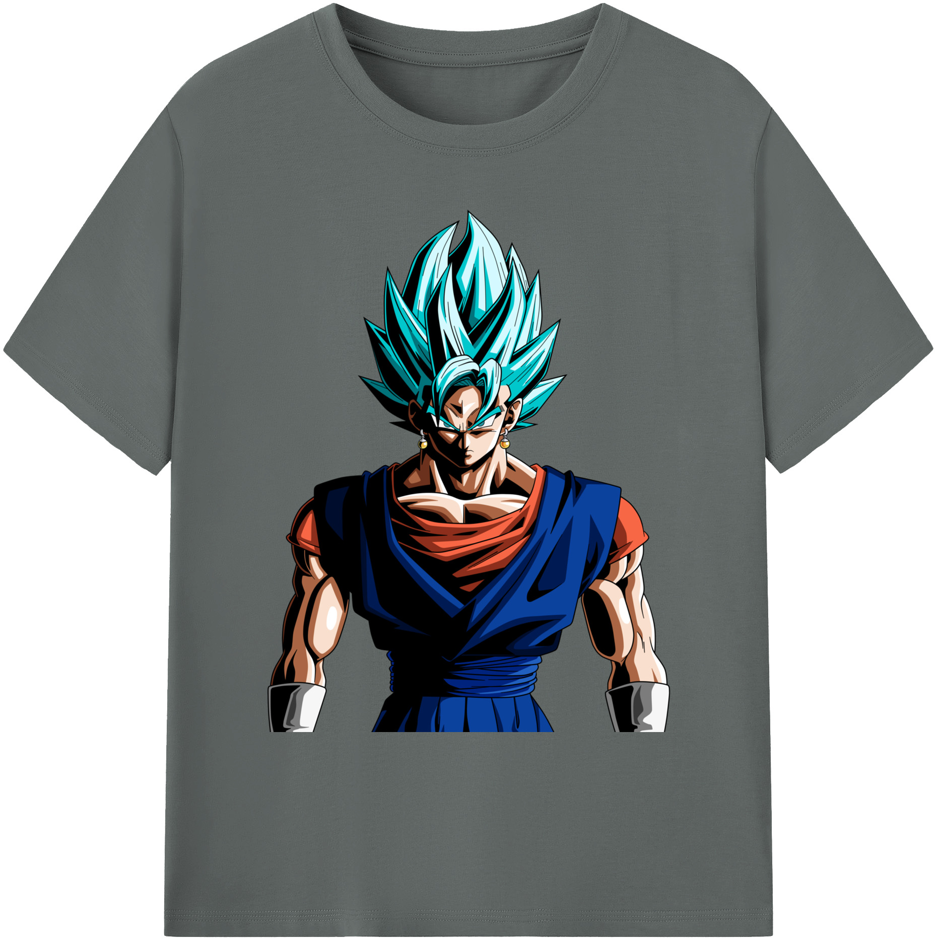 （画像用） ドラゴンボール ベジット DRAGON BALL Vegetto 綿100％ メンズ半袖Tシャツ｜肌触りやわらか＆通気性